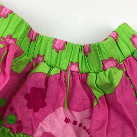 CORKYS KIDS EUC GIRLS BOUTIQUE SKIRT PINK GREEN SUMMER CASUAL SCHOOL SIZE 4T - Picture 4 of 6